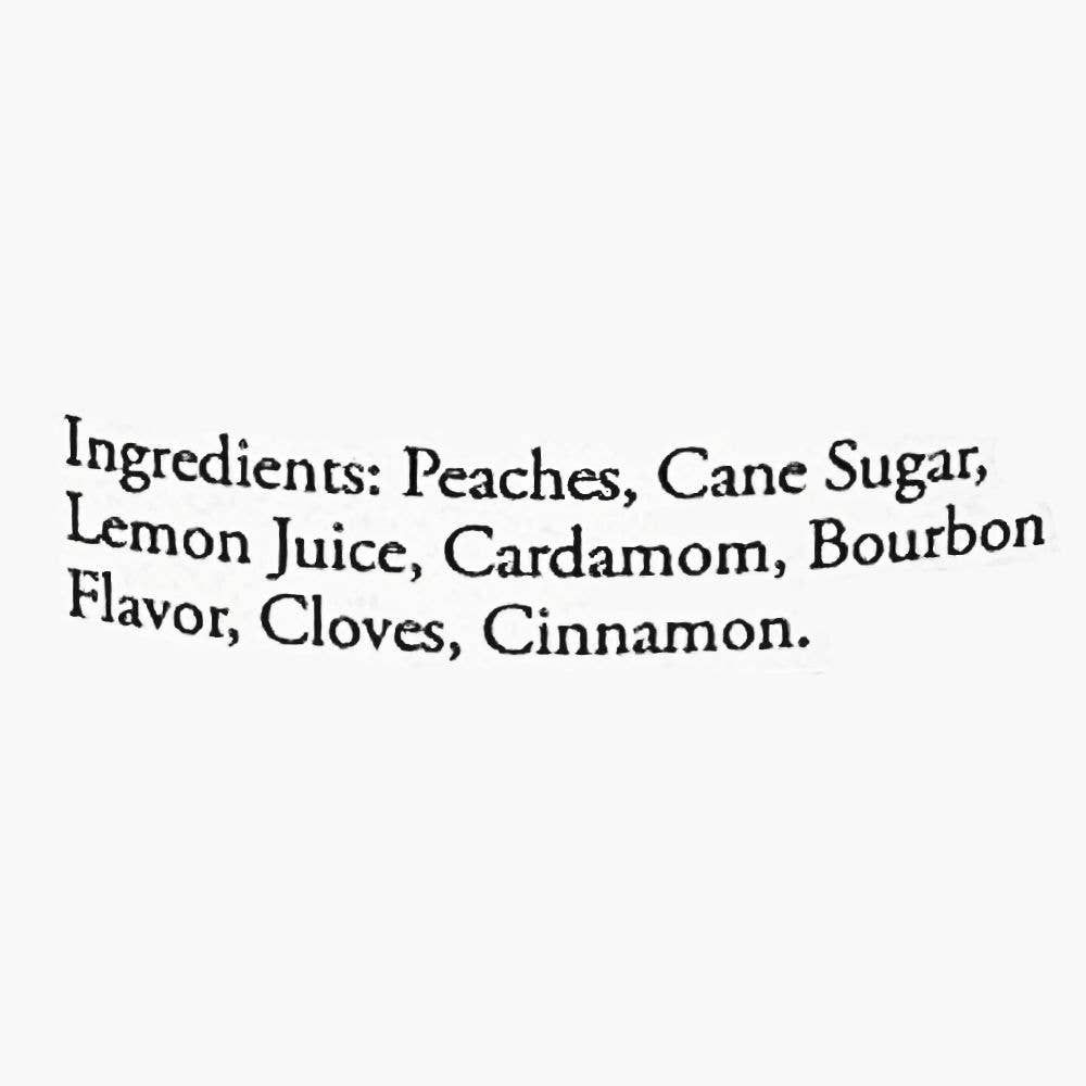 Peach Bourbon Cardamom Preserves for Cheese, 10 Ounce Jar