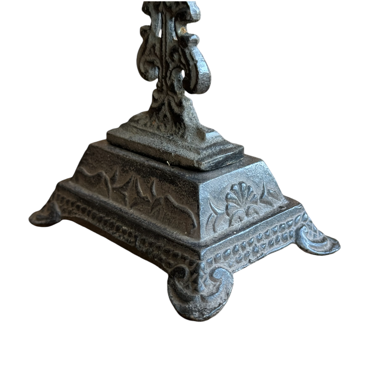Cast Iron Fleur-de-Lis Design Table Cross/Pedestal Base