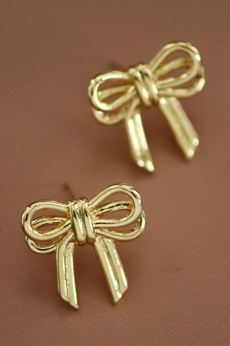 18K Gold Plated Waterproof Stainless Steel Stud Earrings - 7465