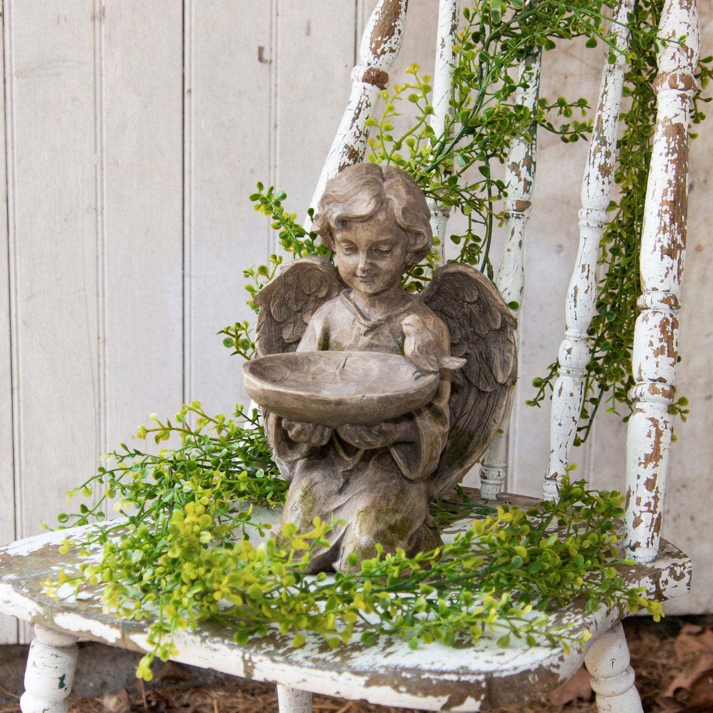 Kneeling Angel Figurine Holding Dish (PC)