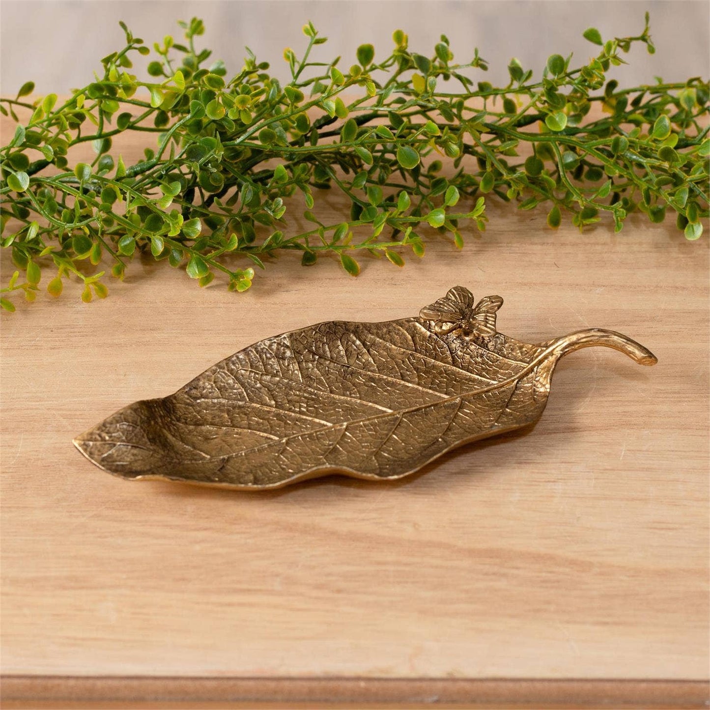 Gold Leaf Trinket Tray (Pk/02)