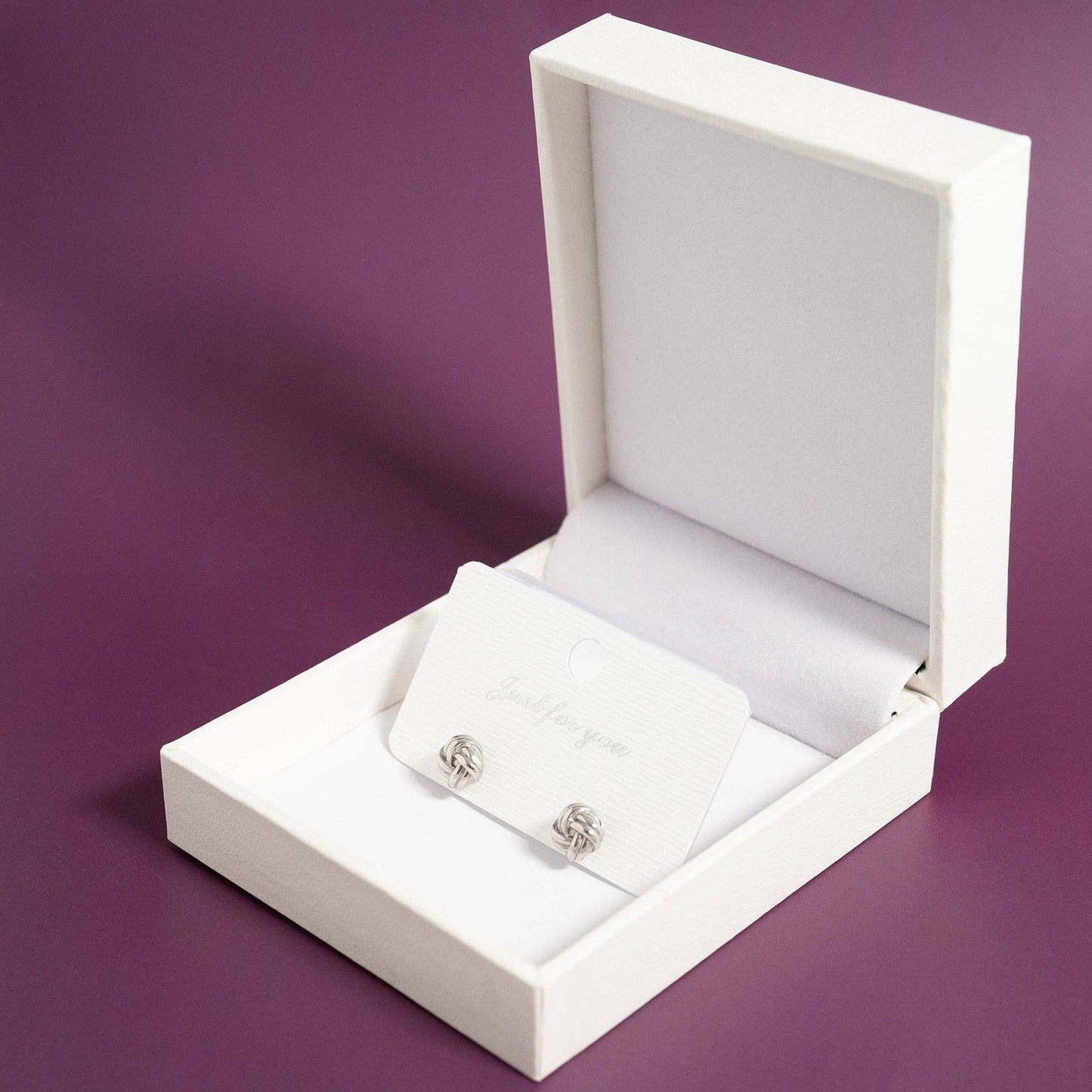 18K Gold PVD Stainless Steel Knot Stud Earrings