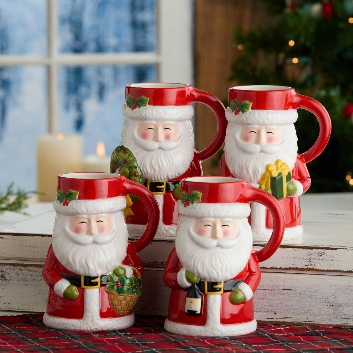 Santa Delight 3-D Santa Mug 18 oz.