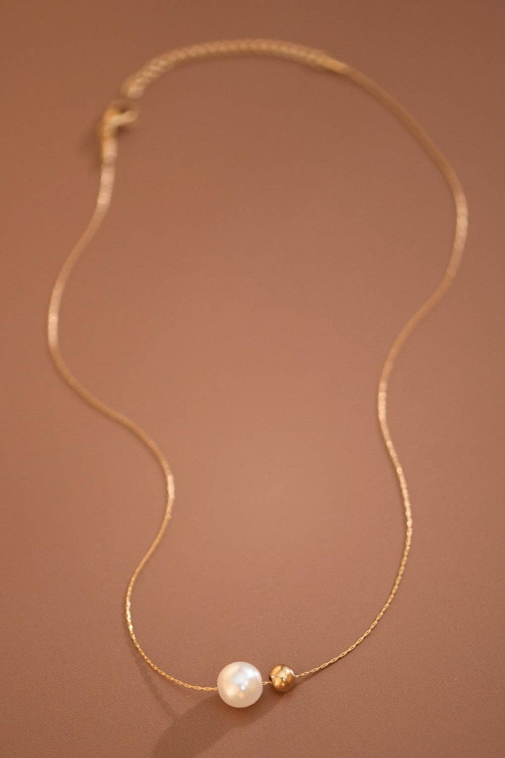 18K Gold Plated Waterproof Stainless Steel Chain Necklace - 7803
