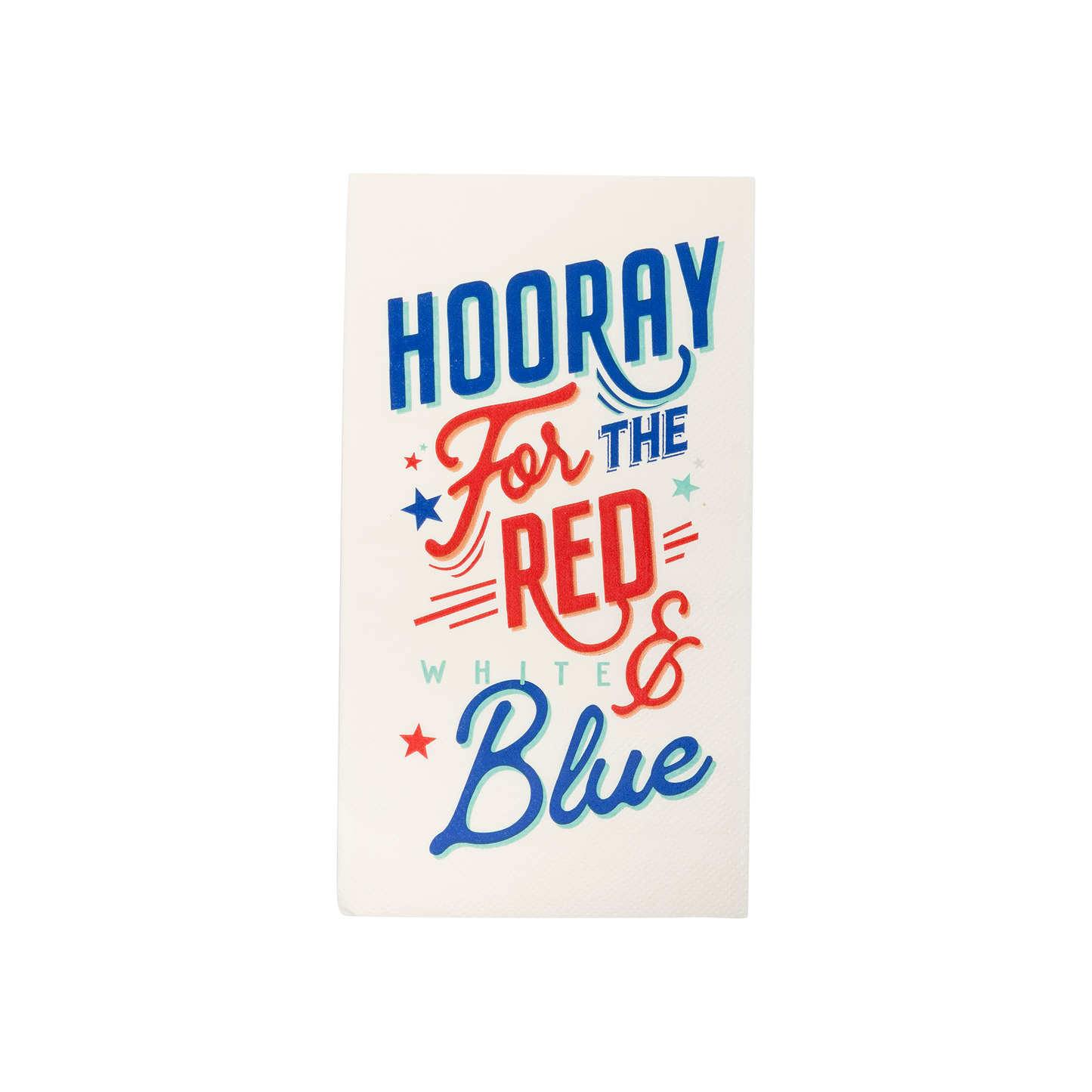 LAD1038 - Hooray For The Red White Blue Paper Dinner Napkin