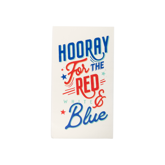 LAD1038 - Hooray For The Red White Blue Paper Dinner Napkin
