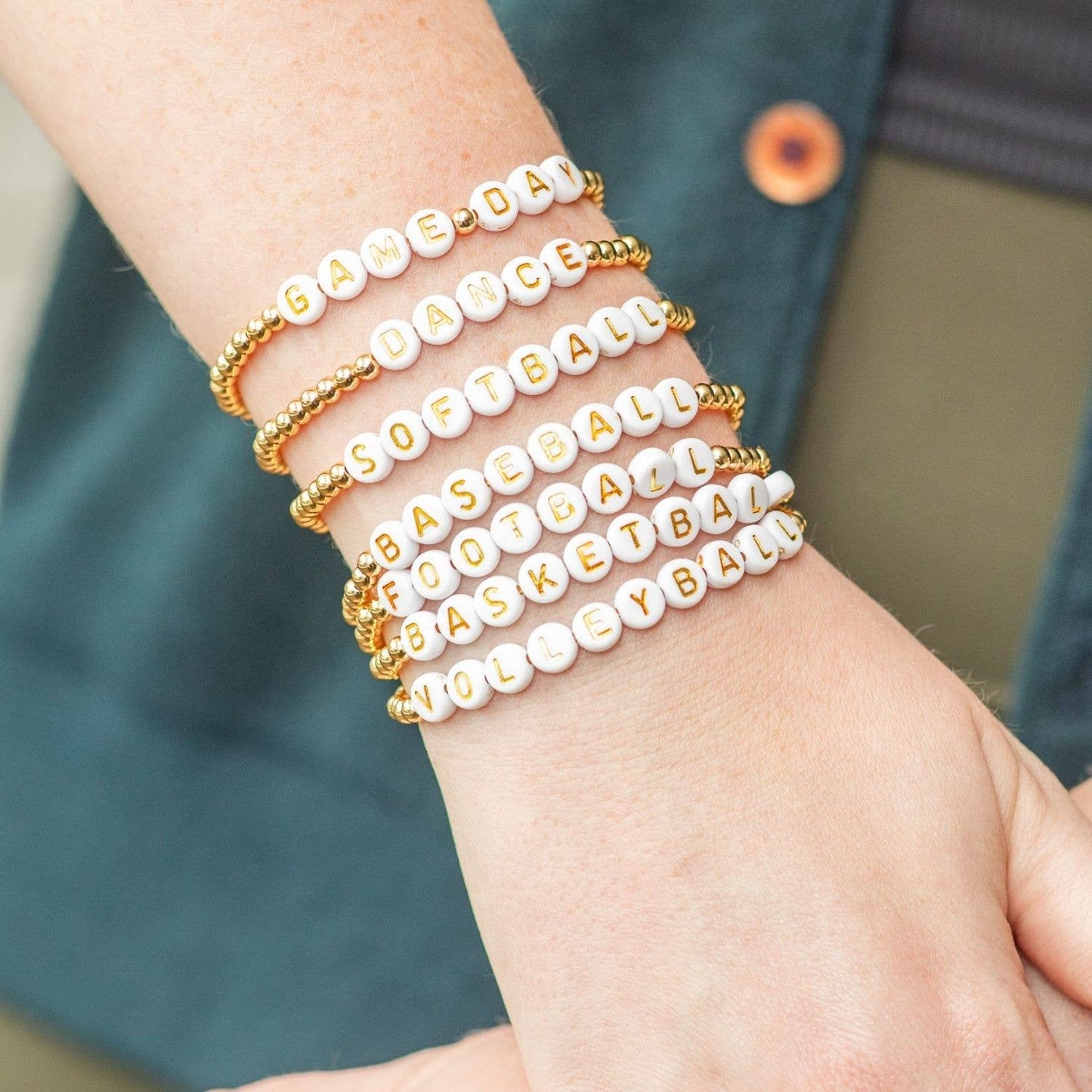 Game Day Beaded Bracelet