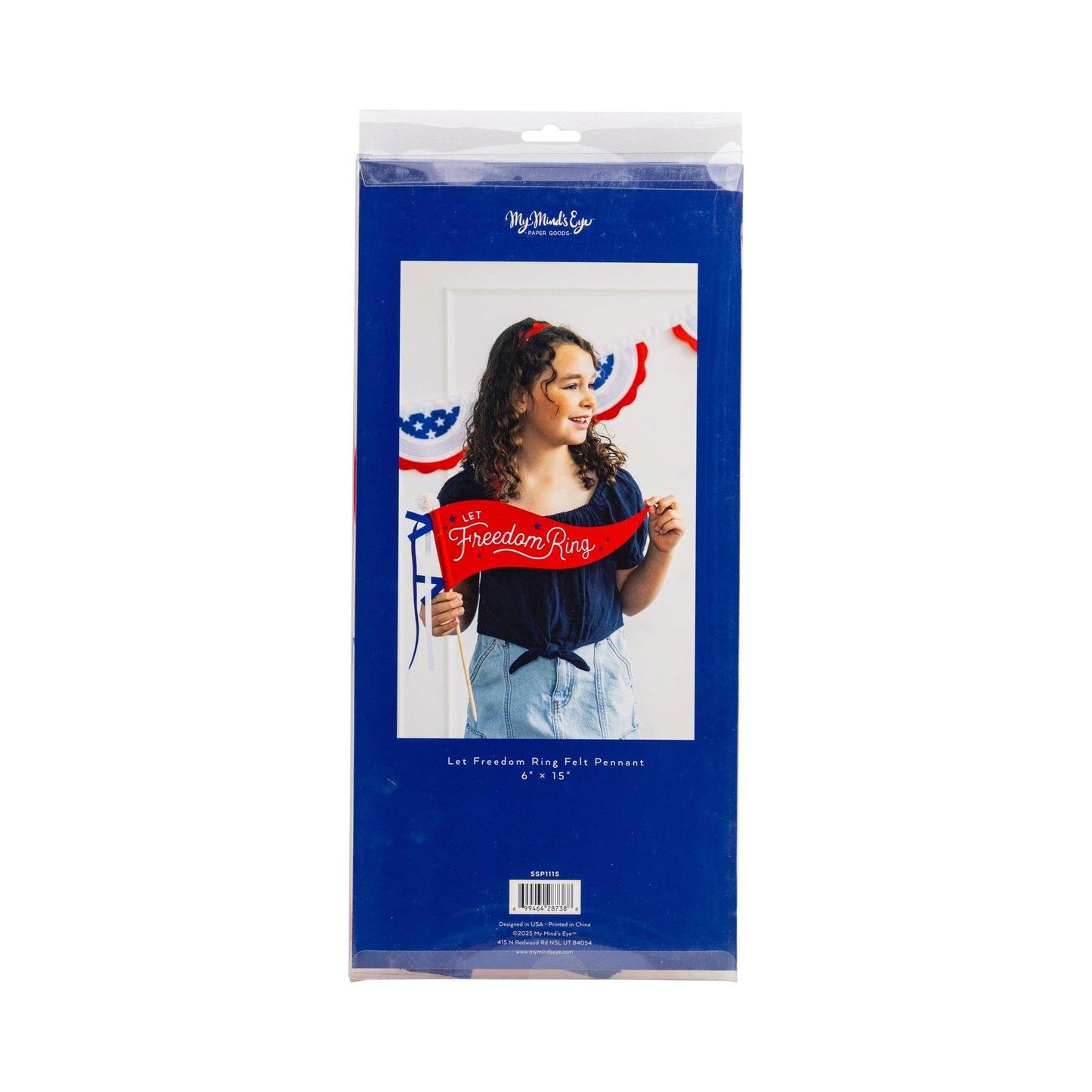 SSP1115 - Let Freedom Ring Felt Pennant Banner