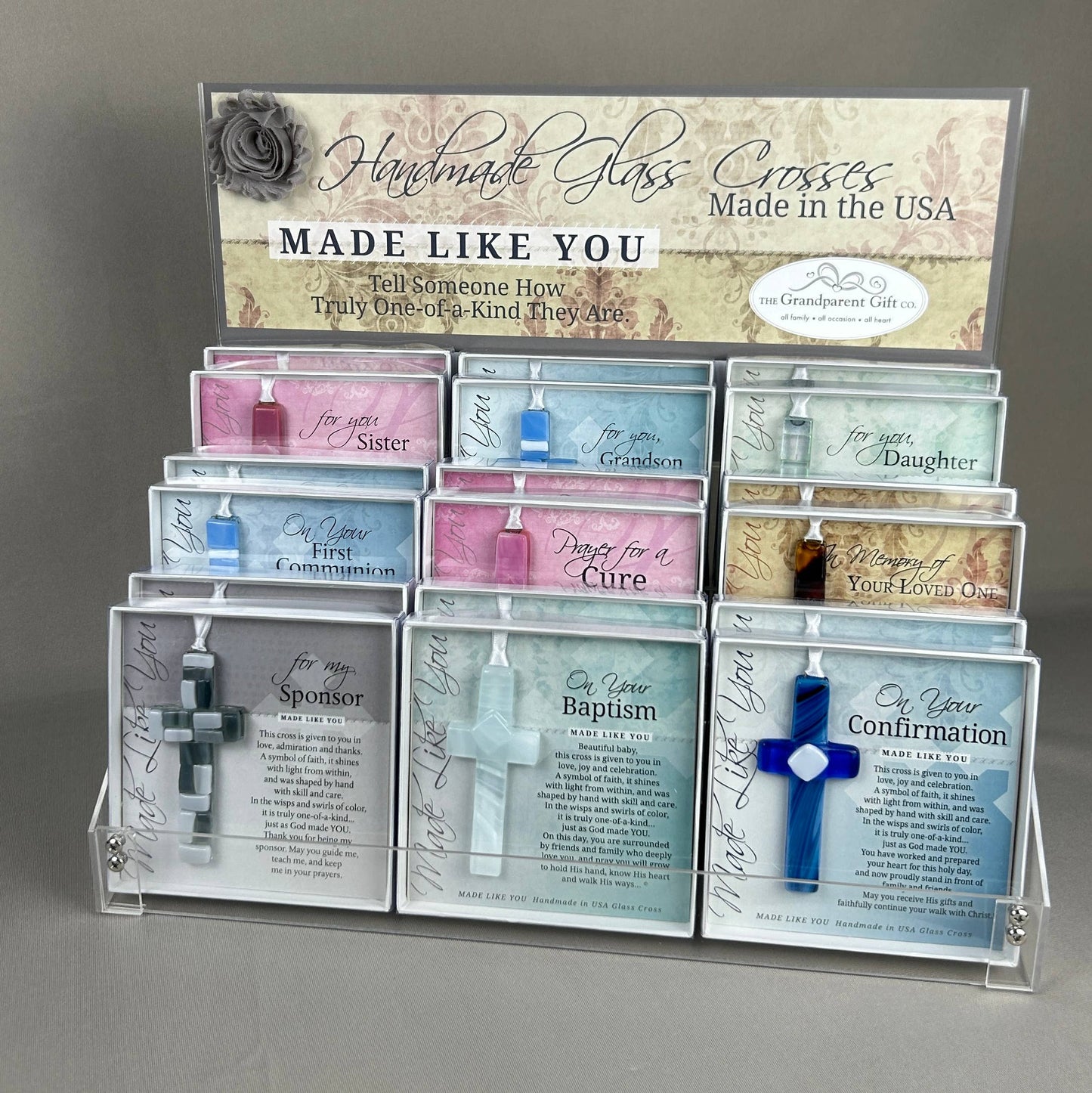 Made Like You Cross Retail Counter Display Unit 7055