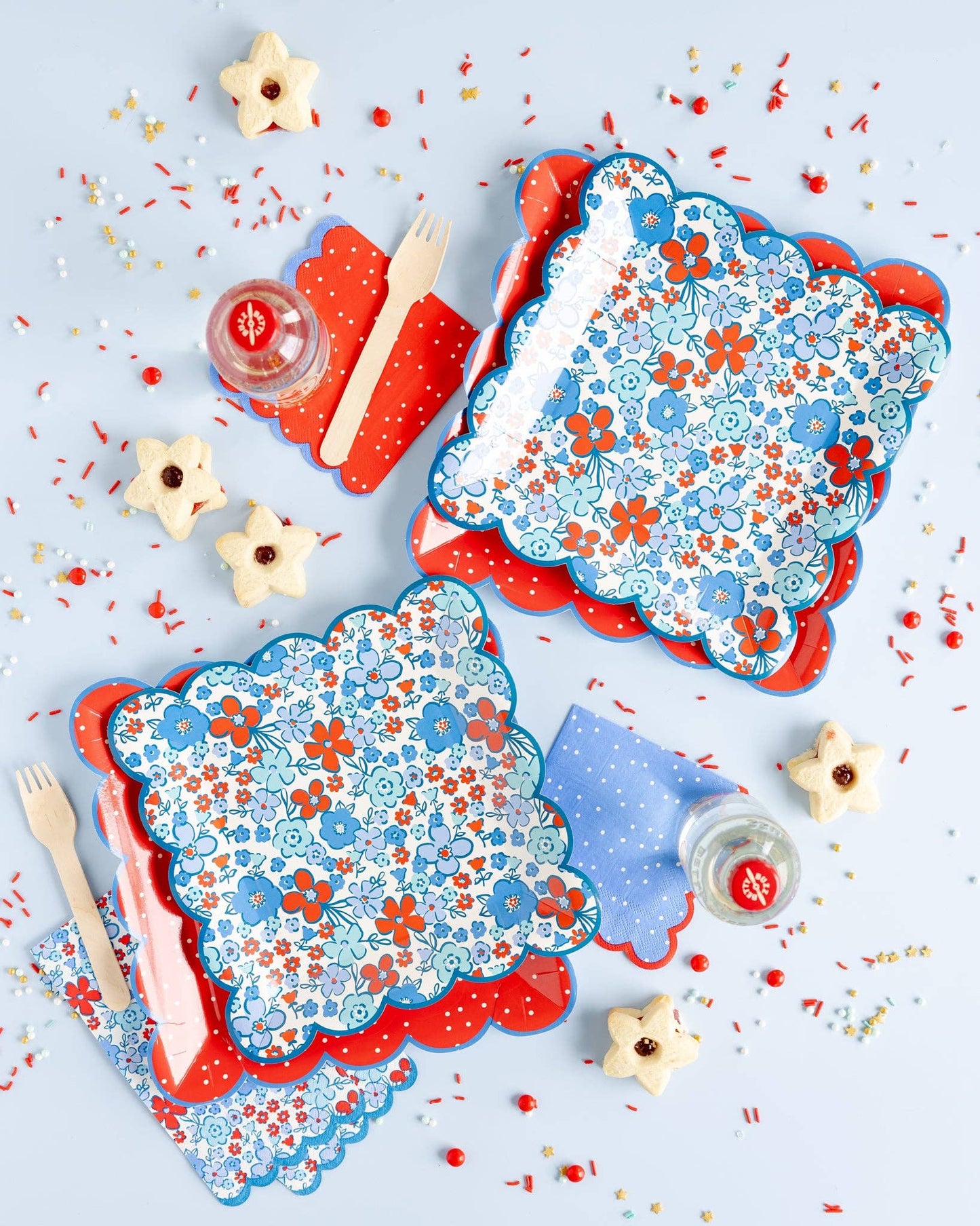 FLA1139 - Americana Polka Dot Cocktail Napkin Set