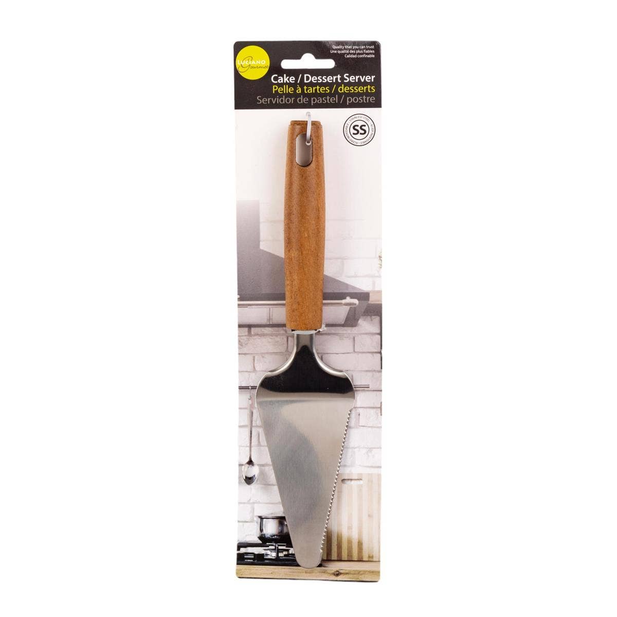 L.Gourmet SS Kitchen Utensil with Acacia Wood Handle