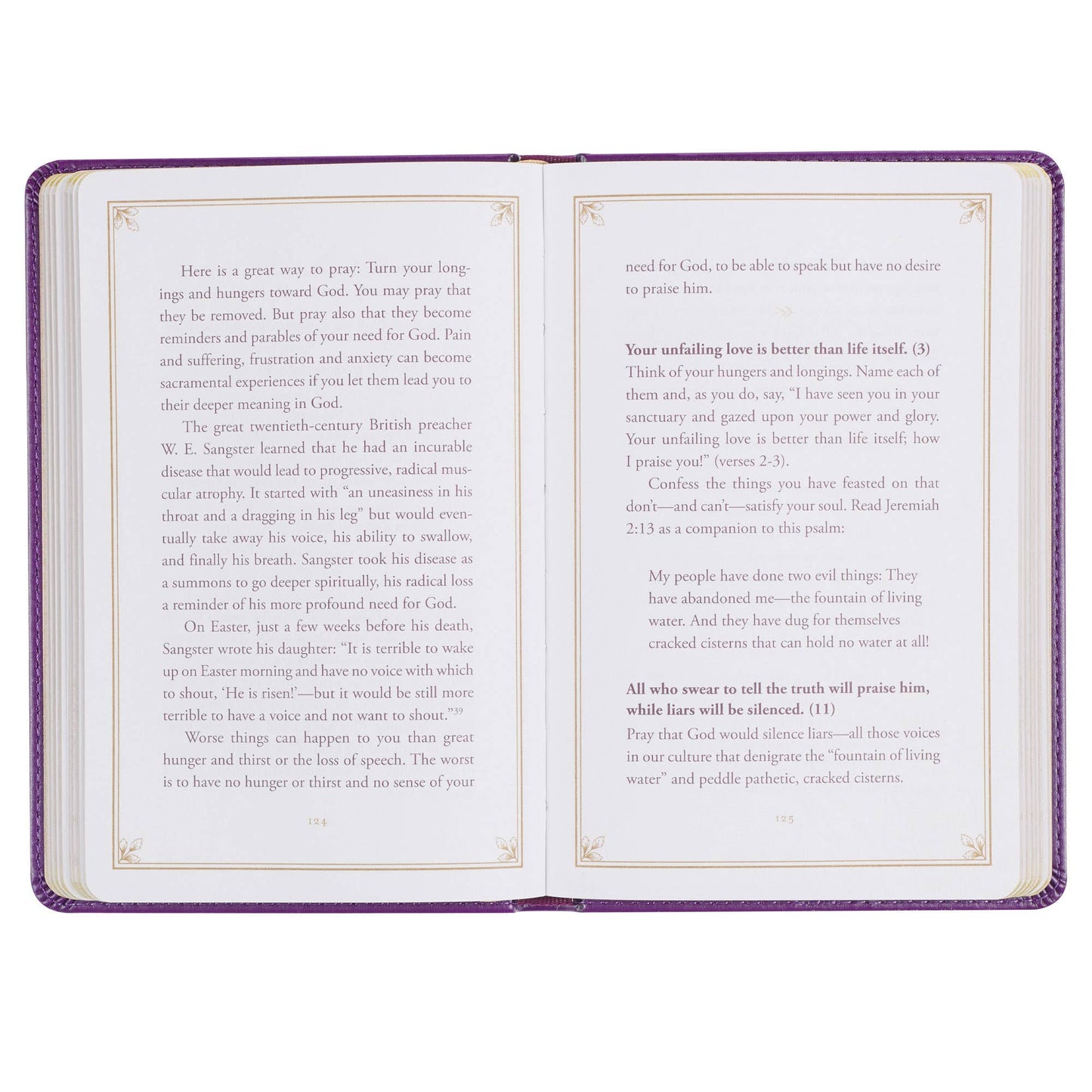 Devotional Praying the Psalms Faux Leather