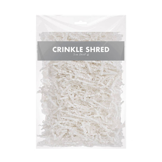 Crinkle Cut Paper Shred   - White