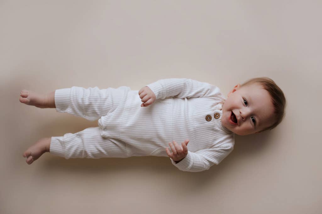 Baby Ribbed Playsuit with Pockets