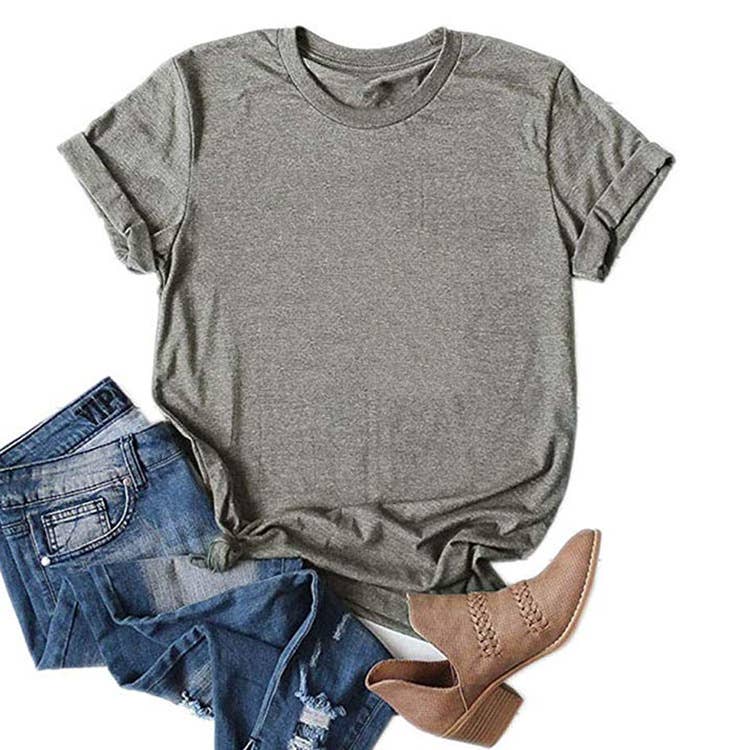LOOSE SOLID COLOR SHORT SLEEVED T SHIRT_CWTTS0747