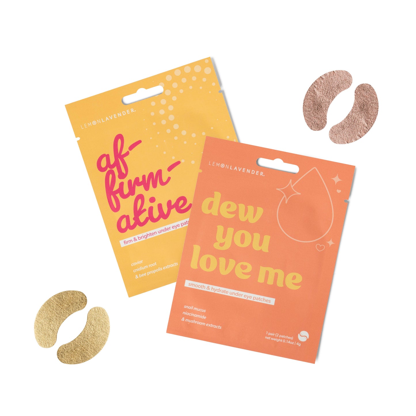 Lemon Lavender Eye Candy Foil Under Eye Patches Open Stock
