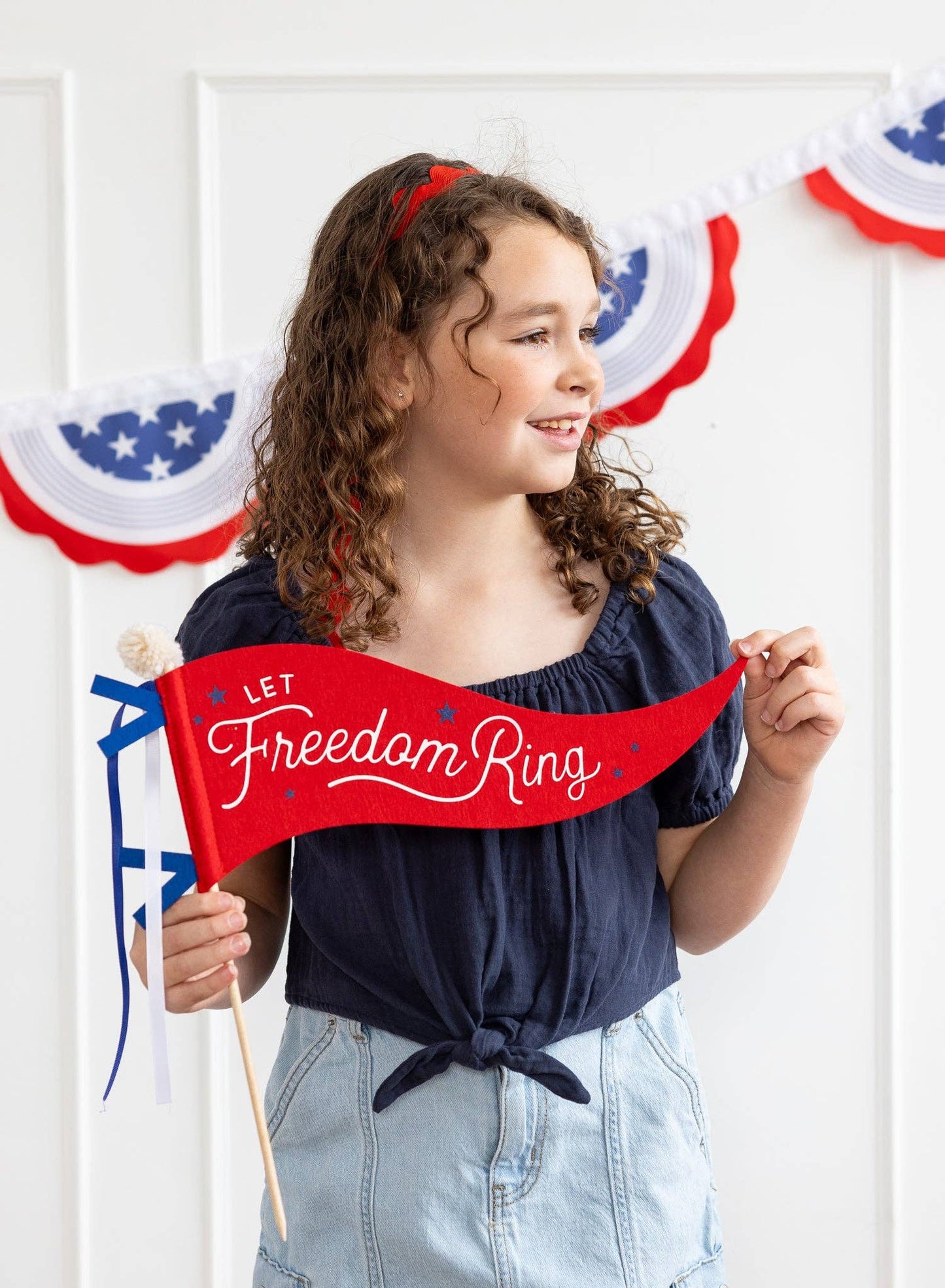 SSP1115 - Let Freedom Ring Felt Pennant Banner