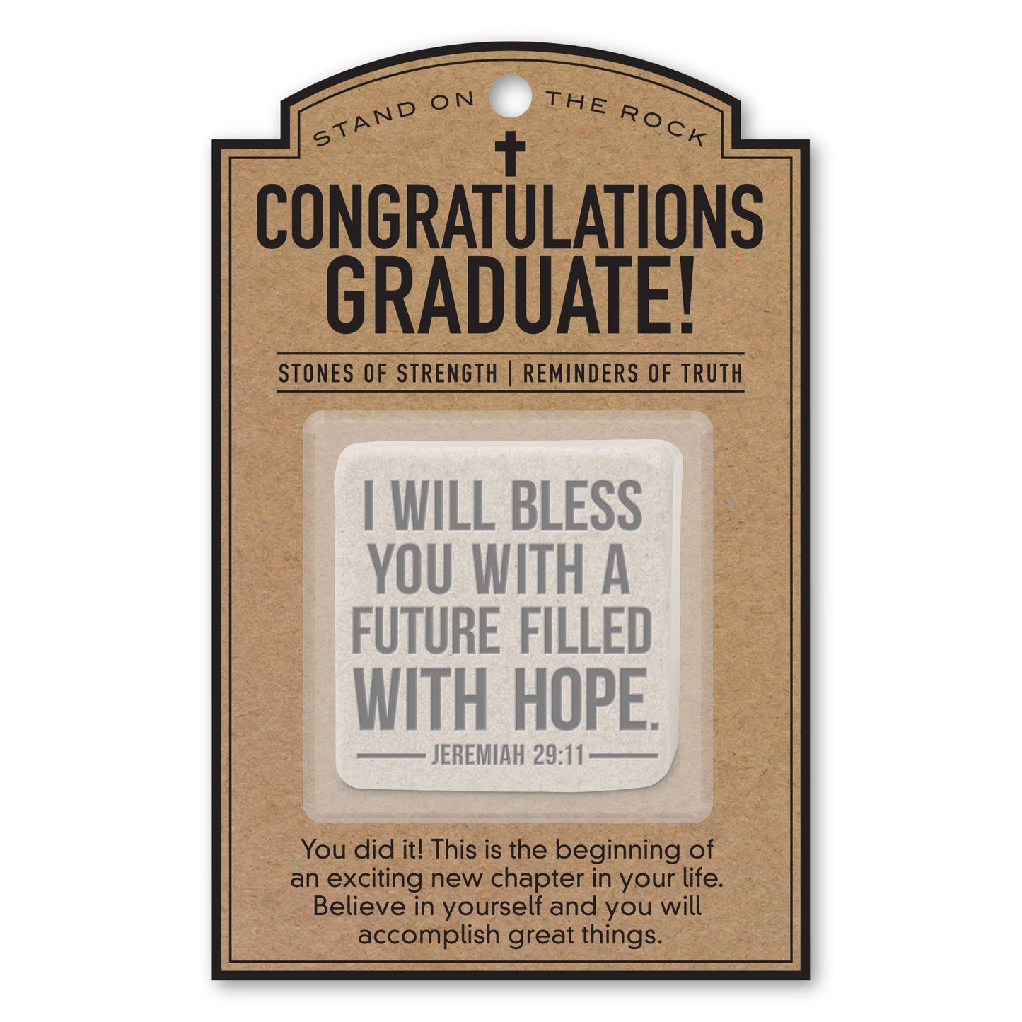 LCP Stone With Card Congradulations Graduate