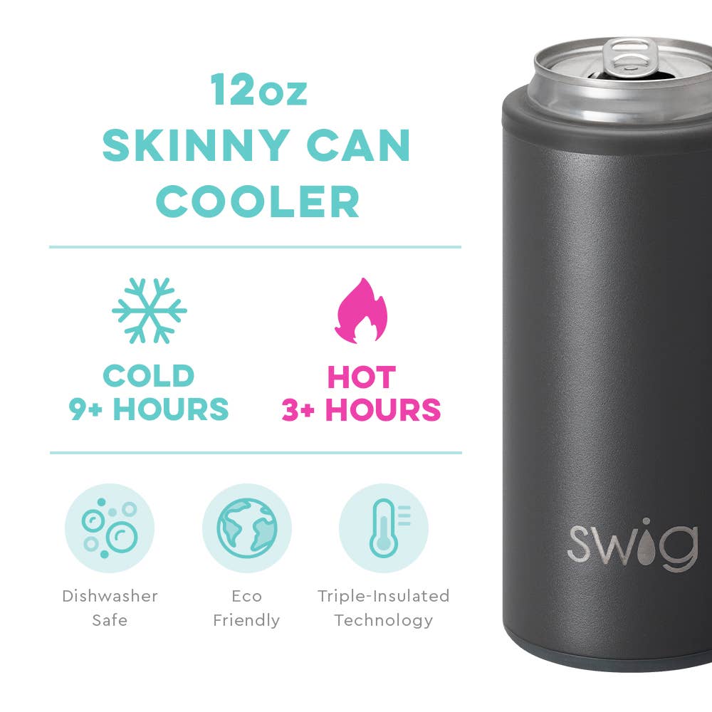 Grey Skinny Can Cooler (12oz)