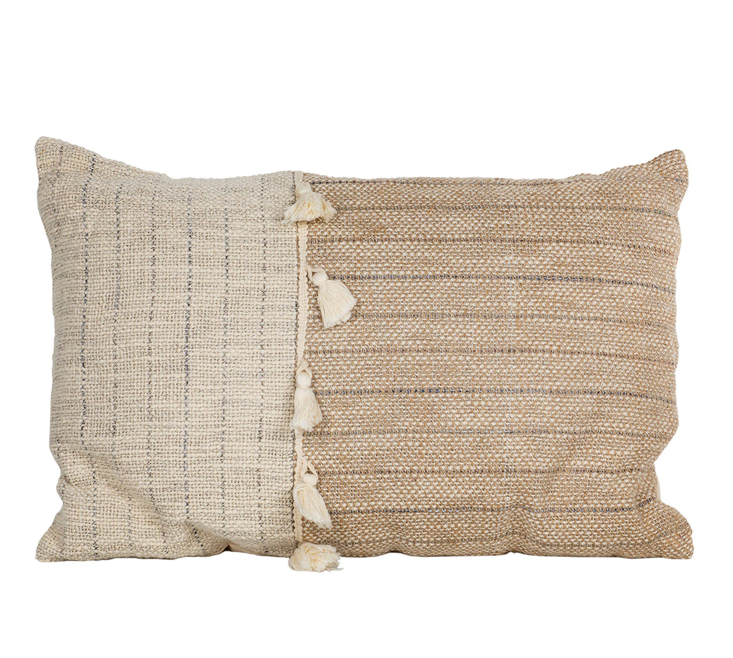 Lurex Stripped Tassel Pillow