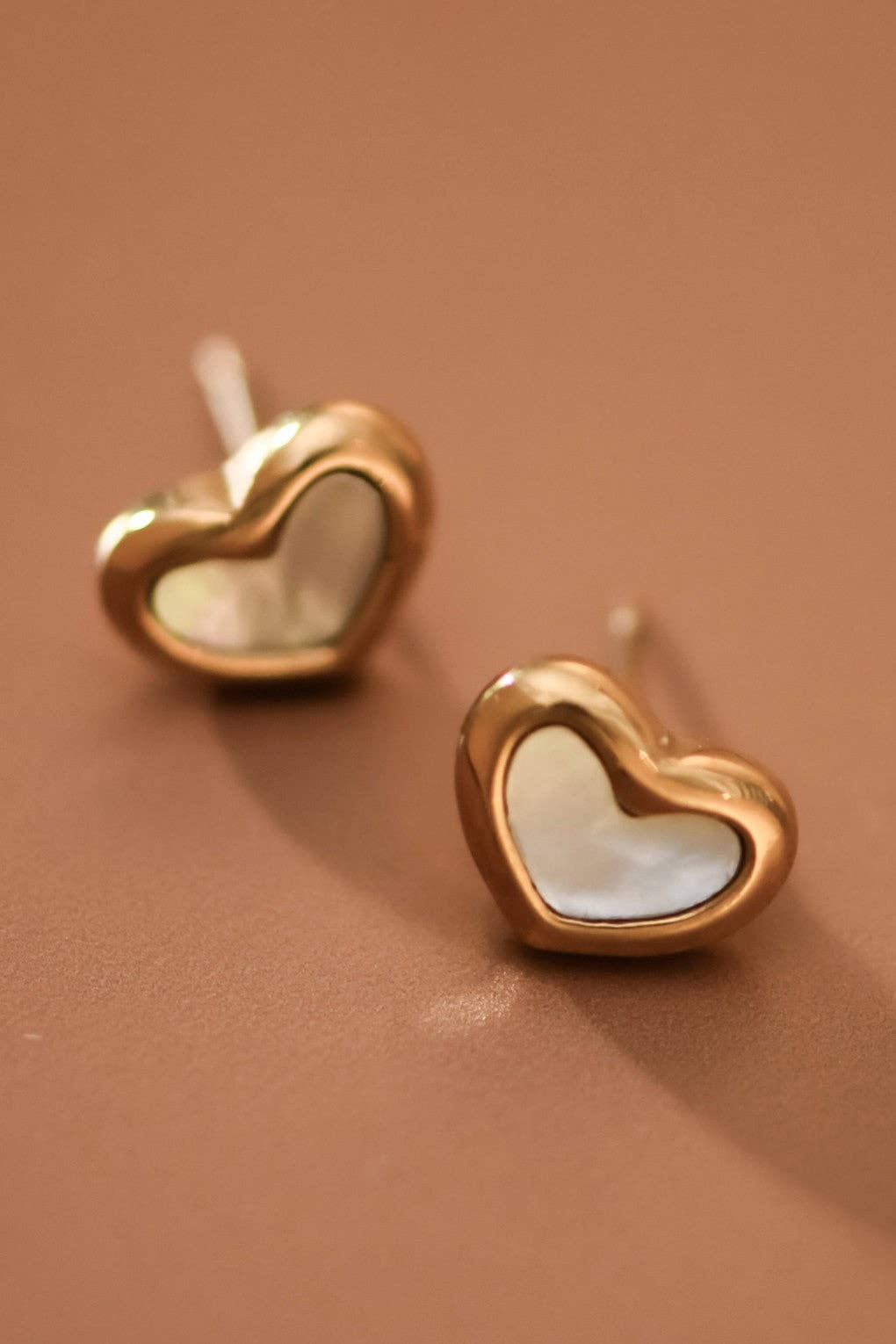 18K Gold Plated Waterproof Stainless Steel Stud Earrings - 7912
