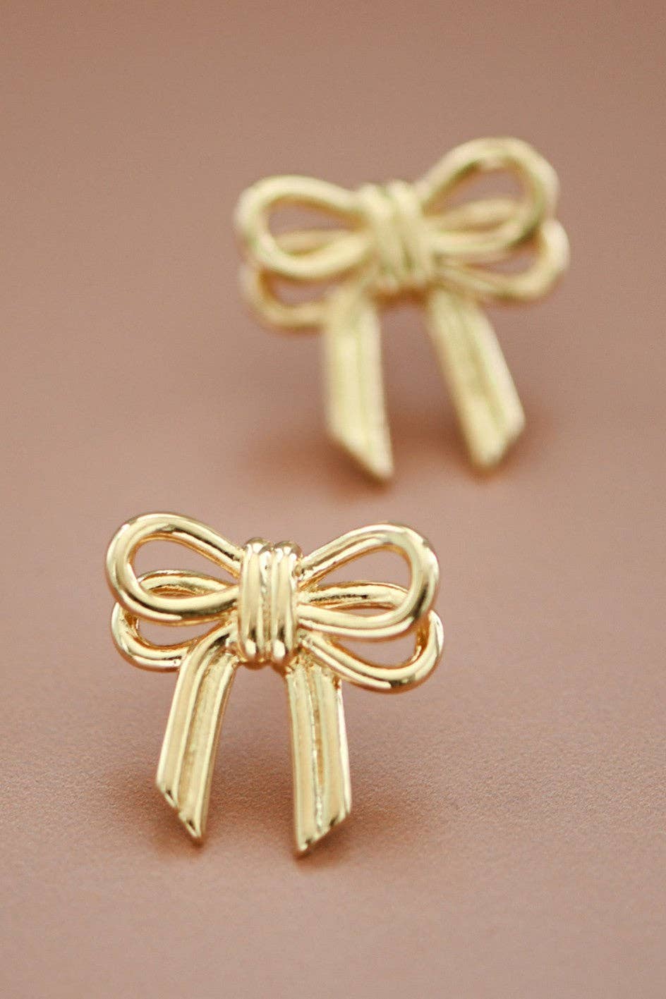 18K Gold Plated Waterproof Stainless Steel Stud Earrings - 7465