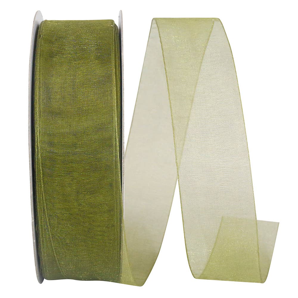 Chiffon Mono Sheer, Willow, 1-1/2 In, 100 Yards