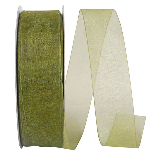 Chiffon Mono Sheer, Willow, 1-1/2 In, 100 Yards