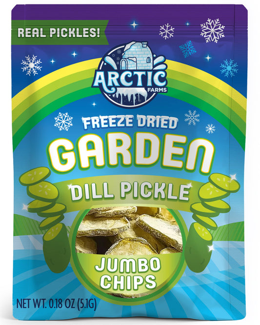 Freeze Dried Dill Pickle Jumbo Chips (Salty)