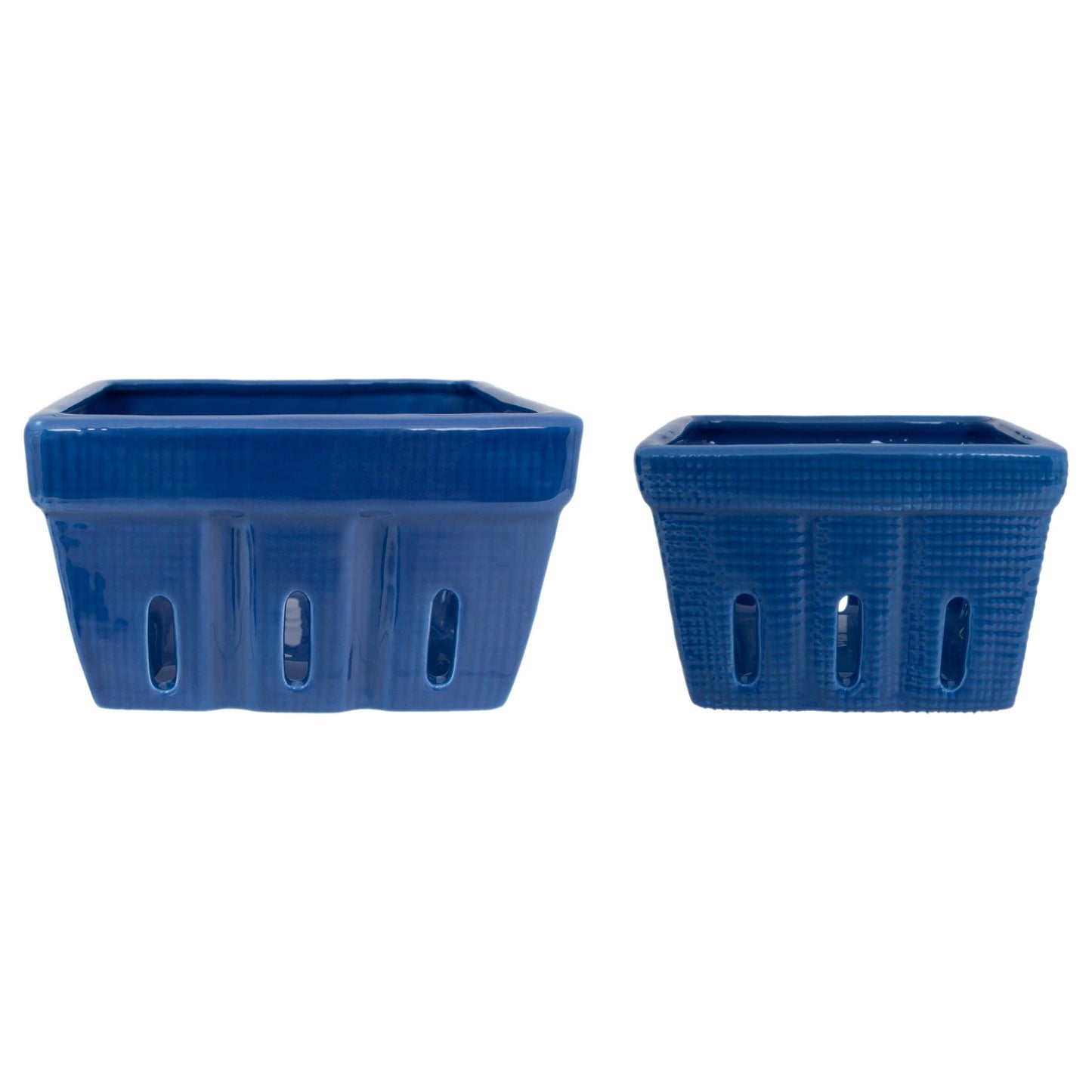 Blue Berry Ceramic Bowls Set of 2