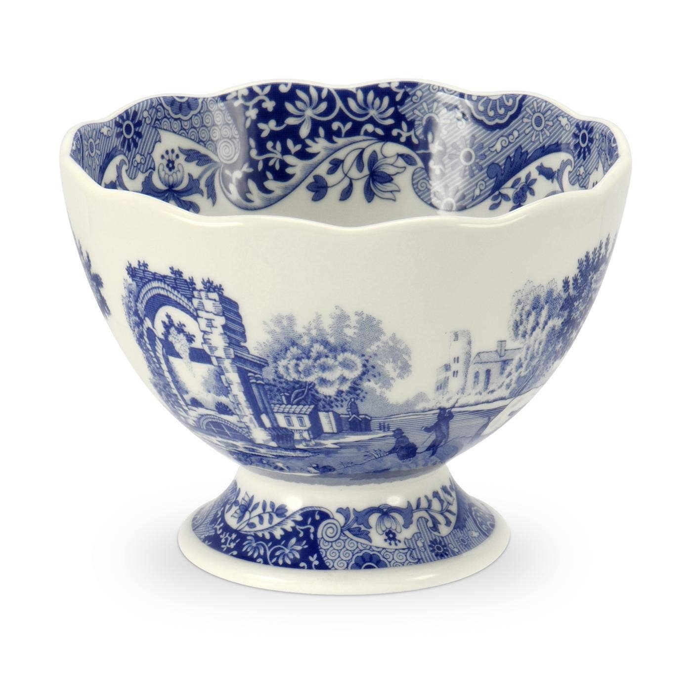 Spode Blue Italian Footed Bowl