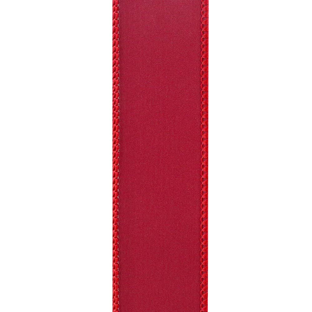 Value Velvet Wired Edge, Scarlet, 1-1/2 In, 10 Yards