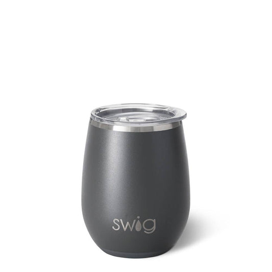 Grey Stemless Wine Cup (14oz)