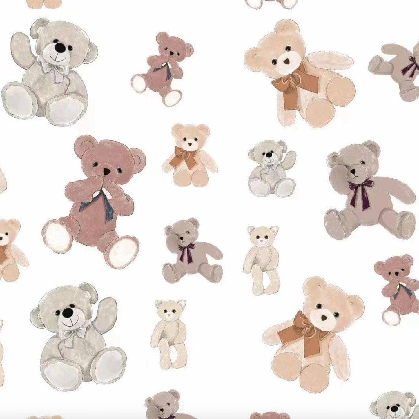 Baby Muslin Swaddle Blanket 47x47 Bear Hugs