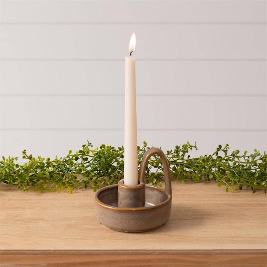 Ceramic Taper Candle Holder (PC)