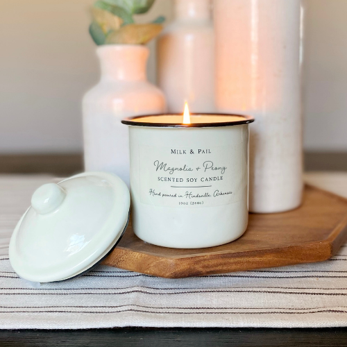 Soy Candle - 10oz Enamelware Canister