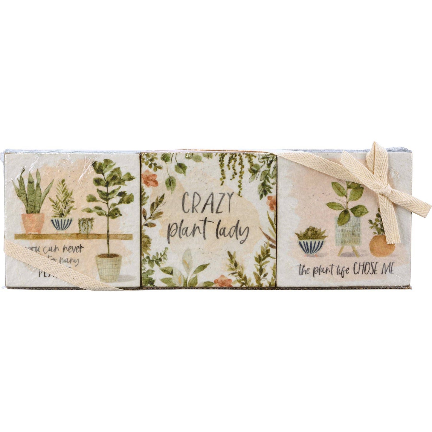 Plant Life Block Sign Set