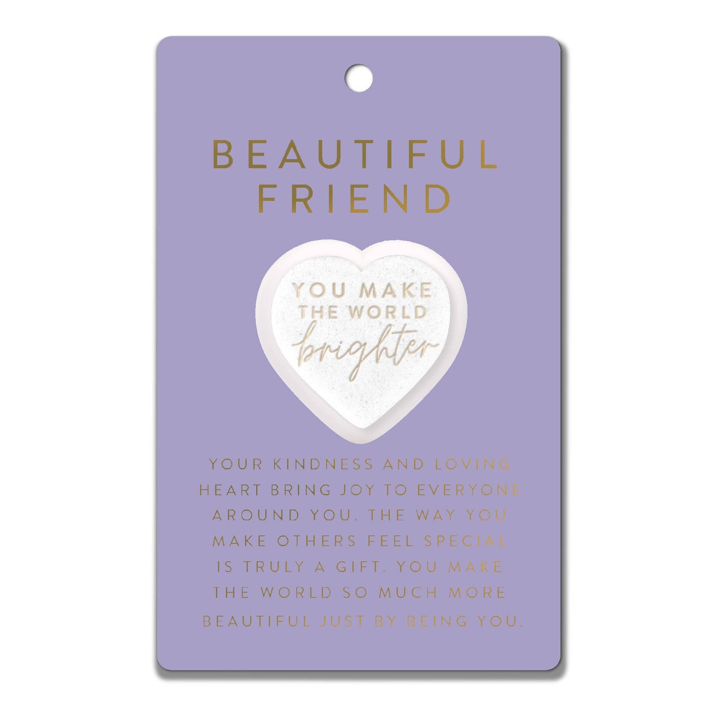 LCP-Kindness Heart Stone Card You Make The World