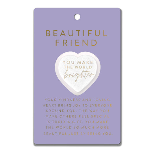 LCP-Kindness Heart Stone Card You Make The World