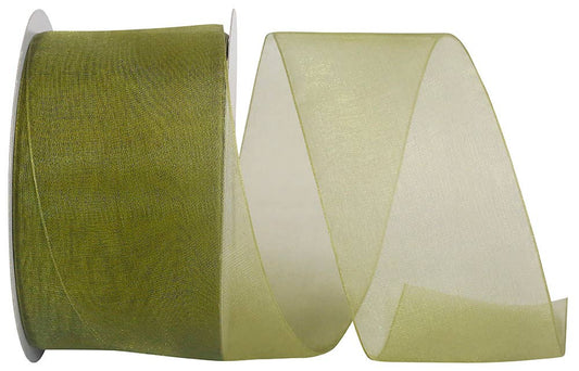 Chiffon Mono Sheer, Willow, 2-1/2 In, 50 Yards