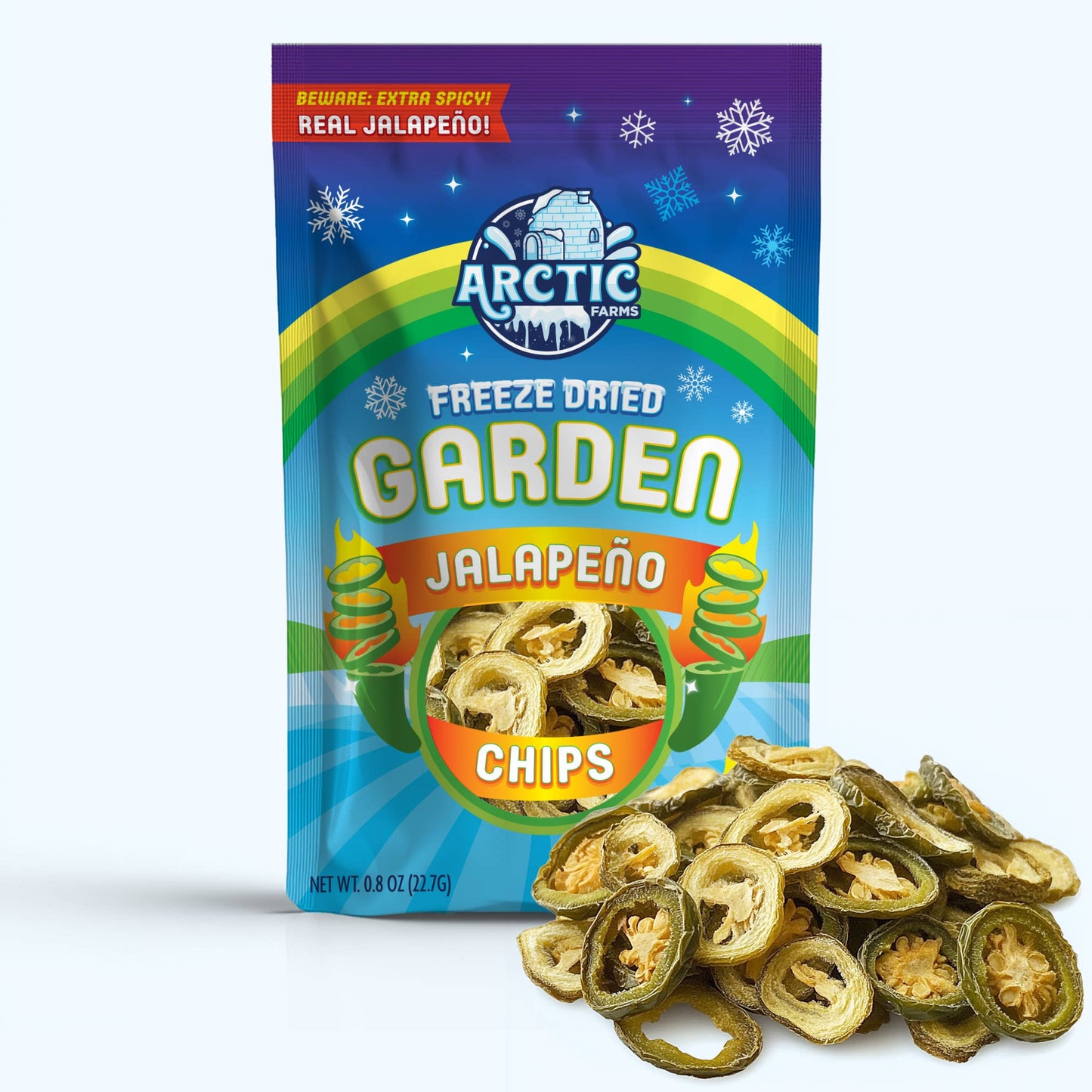 Freeze Dried Jalapeno Chips Chips (Extra Spicy)