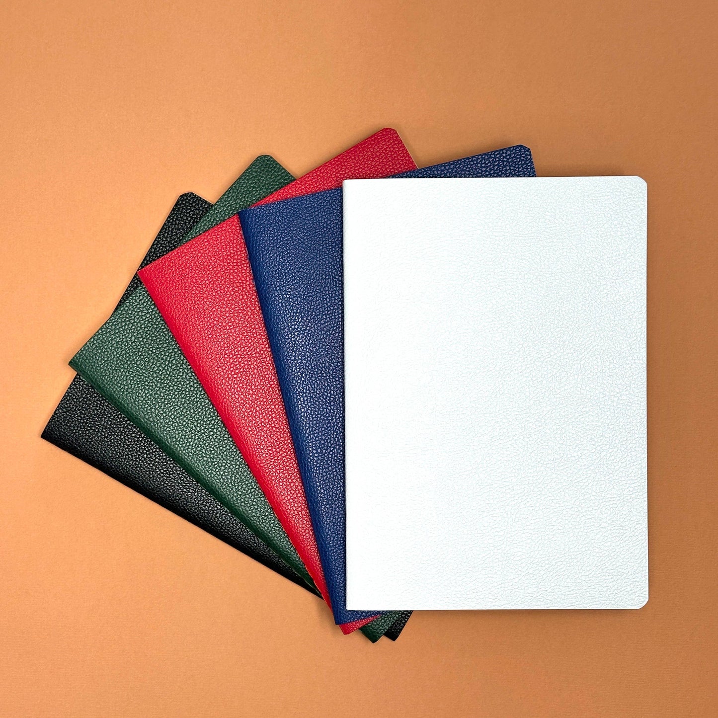 Vegan Leather A5 Notebook  - Red