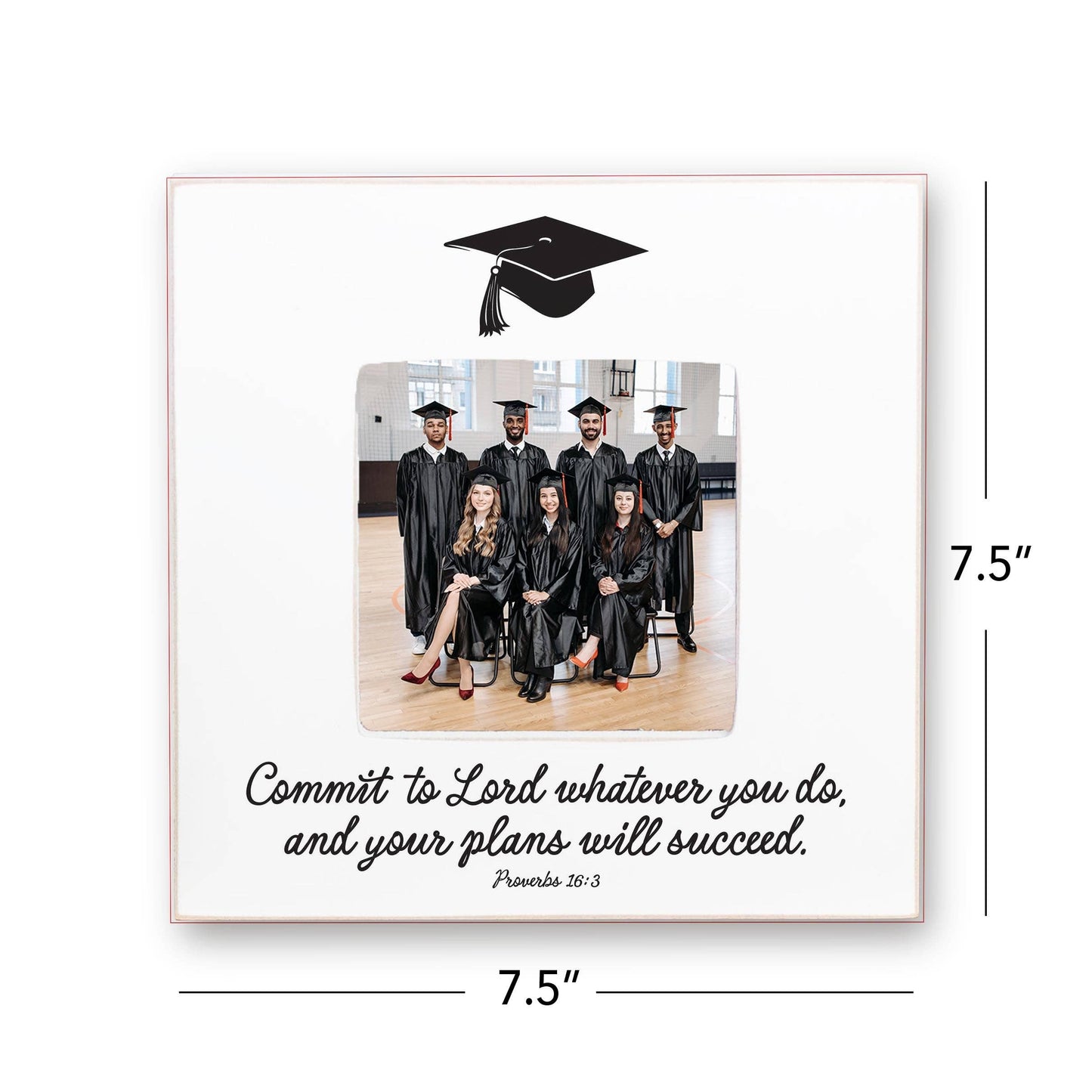 Graduation Picture Frame-Commit To The Lord Whatever You Do
