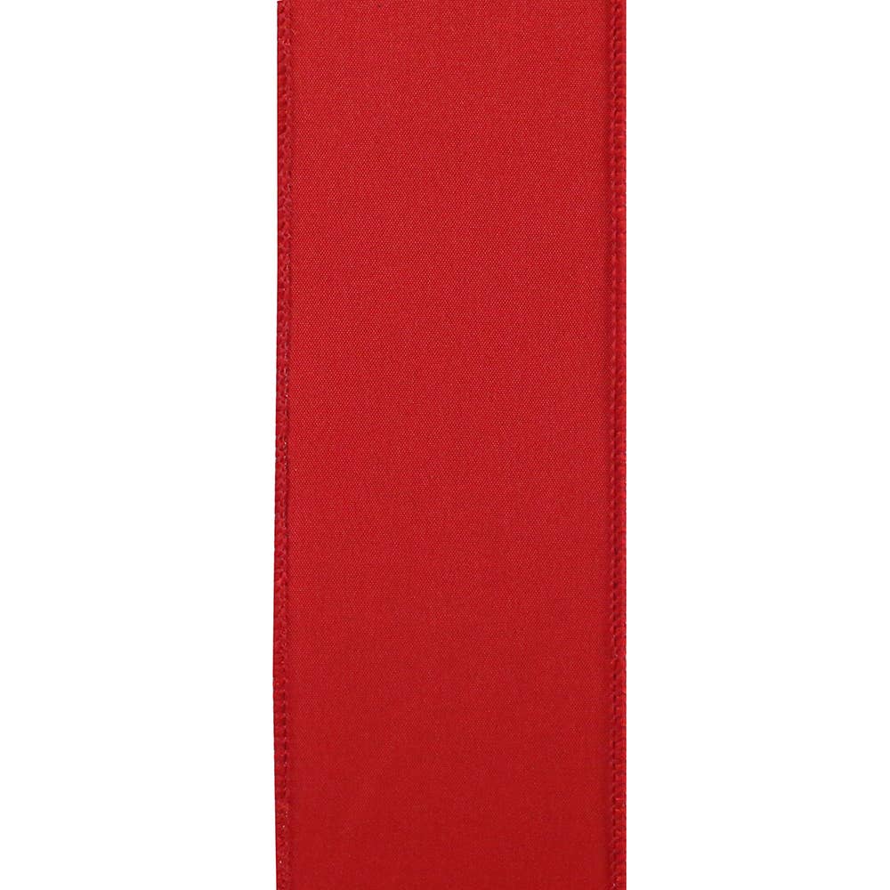 Regal Velvet Plush Wired Edge, Red, 2-1/2 In, 10 Yards