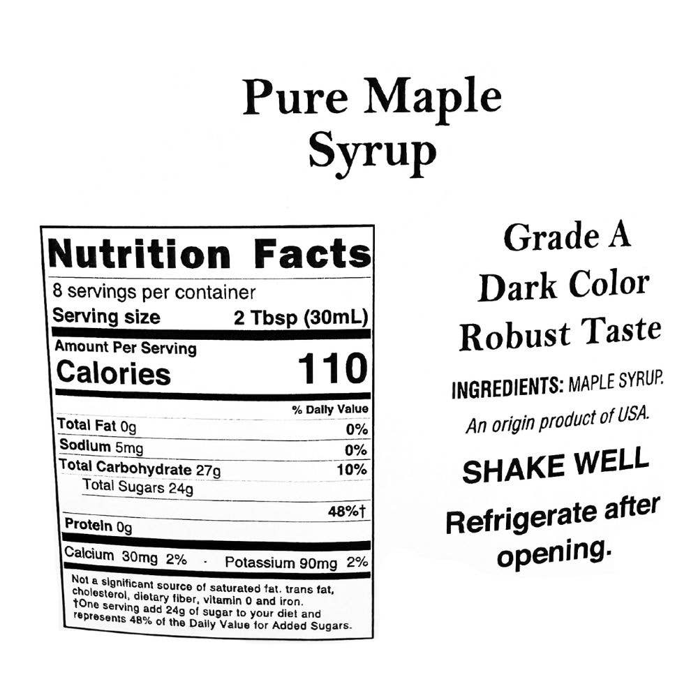 Pure Maple Syrup, Grade A, 8 Fl. Ounce Bottle