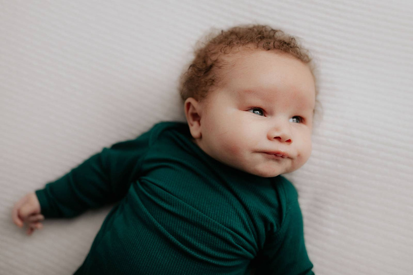 Ribbed Knotted Newborn Baby Gown Sleepwear